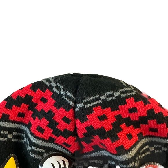 Super Mario Bros Hat Beanie Original NES Mario Bowser Black Pixels 2019 ONE SIZE - Picture 3 of 6